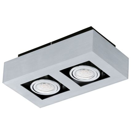 Eglo 64695 - LED Oświetlenie punktowe LOKE PRO 2xGU10/5W/230V 3000K matowy chrom