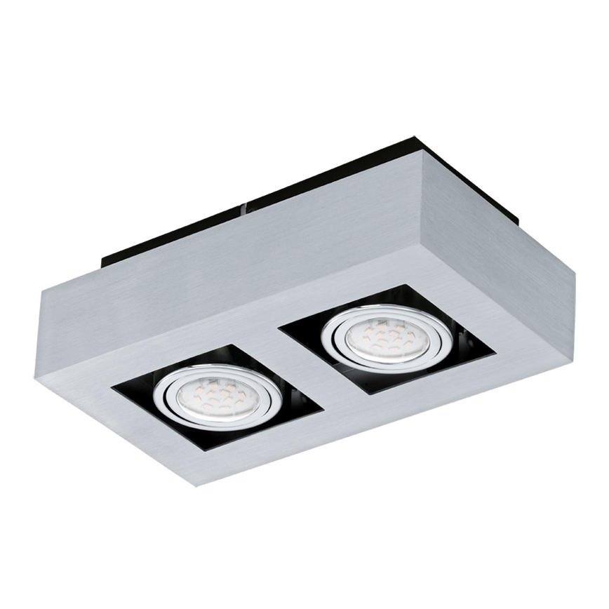 Eglo 64695 - LED Oświetlenie punktowe LOKE PRO 2xGU10/5W/230V 3000K matowy chrom