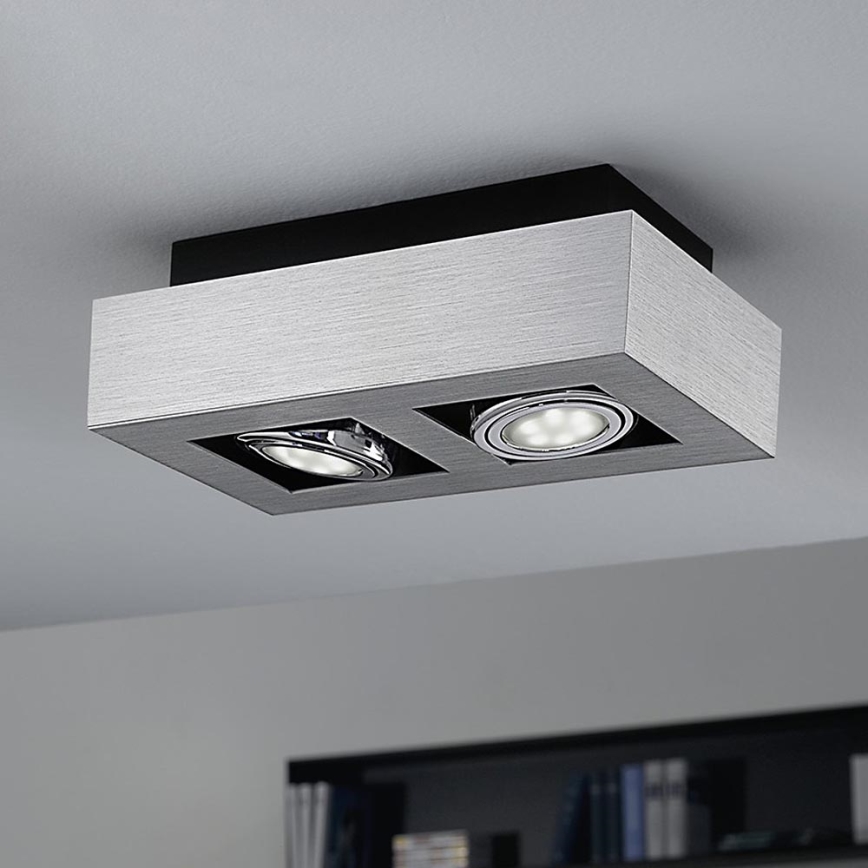 Eglo 64695 - LED Oświetlenie punktowe LOKE PRO 2xGU10/5W/230V 3000K matowy chrom