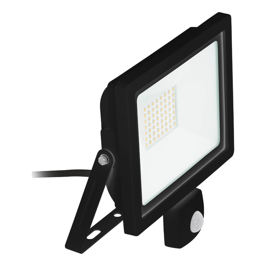 Eglo 64871 - LED Reflektor z czujnikiem FILETTI LED/20W/230V 3000K IP44 czarny