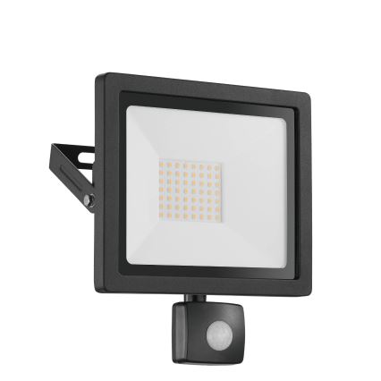 Eglo 64871 - LED Reflektor z czujnikiem FILETTI LED/20W/230V 3000K IP44 czarny