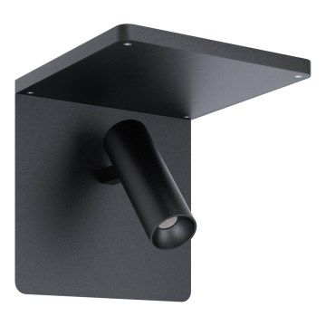 Eglo 67563 - LED Kinkiet z półką CIGLIE LED/8,1W/230V czarny