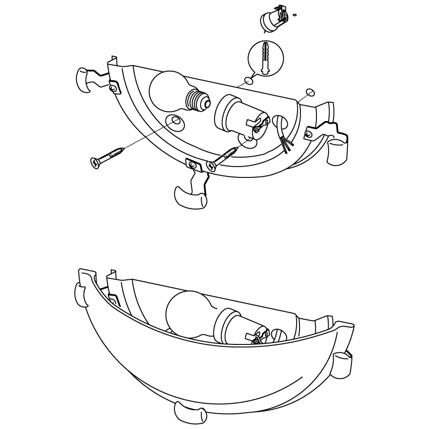 Eglo - Kinkiet 1xE27/60W/230V szkło alabastrowe