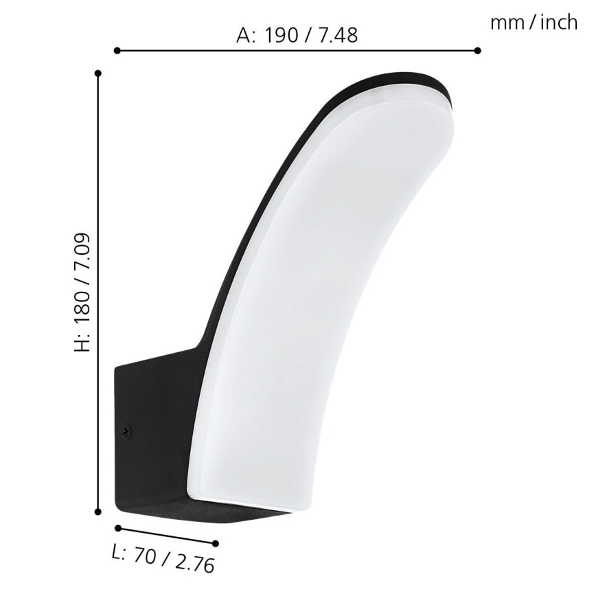 Eglo 74019 - LED Kinkiet zewnętrzny LACONELLA LED/11,5W/230V 3000K IP44