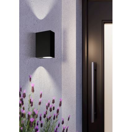Eglo 74023 - Kinkiet zewnętrzny SCOGLIERA 2xGU10/5W/230V IP44