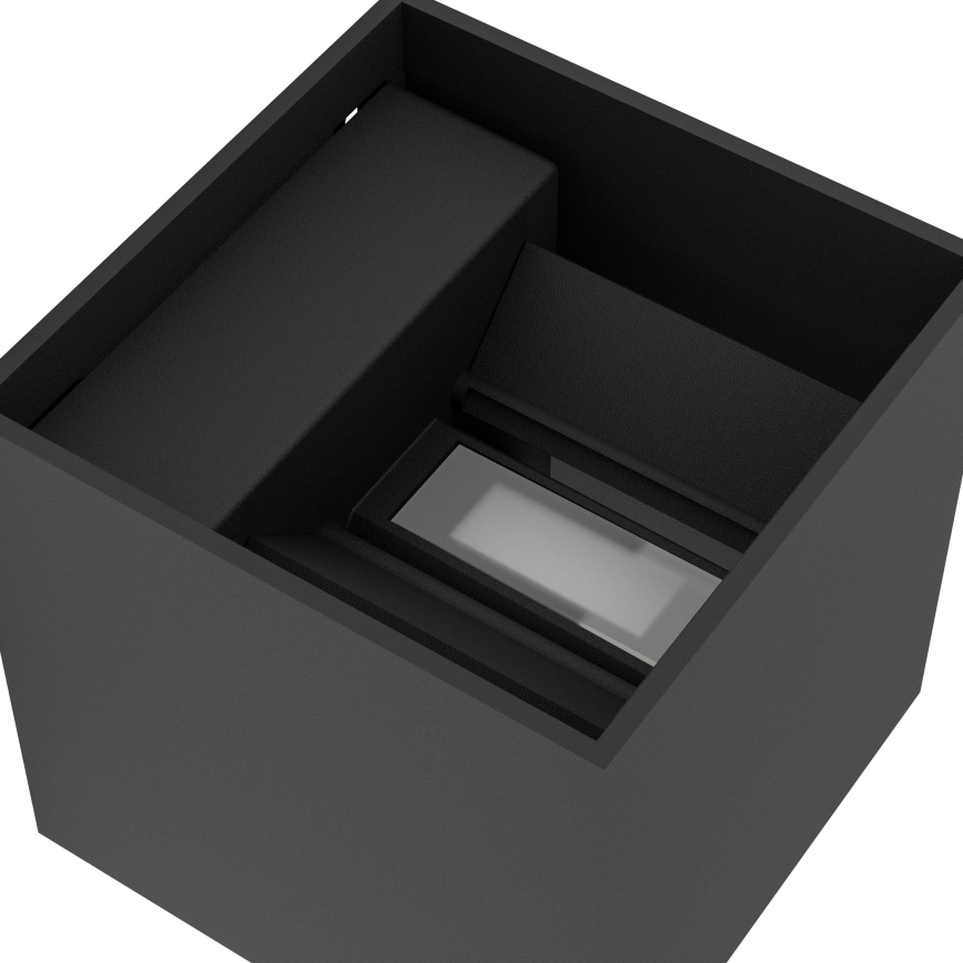 Eglo - ściemnialny zewnętrzny kinkiet ładowalny z czujnikiem ruchu i zmierzchu LED/2,2W/5V IP44 czarny