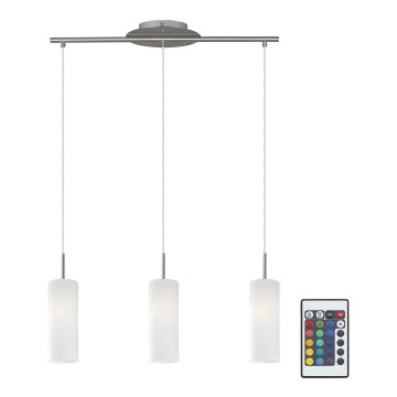 Eglo 75252 - LED ściemnialny żyrandol ELLUNO-C 3xE27/7,5W/230V + pilot do zdalnego sterowania