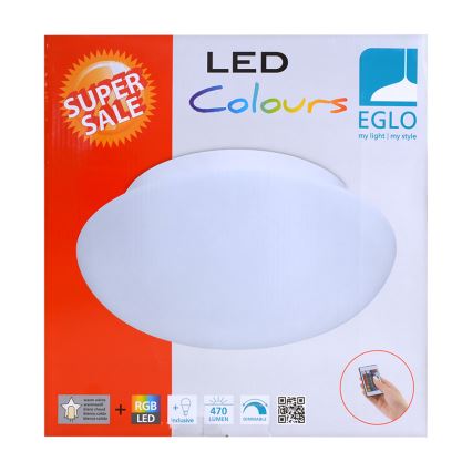 Eglo 75351 - LED RGB Plafon ściemnalny ELLA-C 1xE27/7,5W/230V