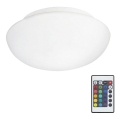 Eglo 75351 - LED RGB ściemnialna lampa sufitowa ELLA-C 1xE27/7,5W/230V + pilot do zdalnego sterowania