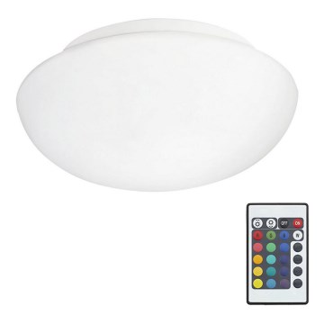 Eglo 75351 - LED RGB ściemnialna lampa sufitowa ELLA-C 1xE27/7,5W/230V + pilot do zdalnego sterowania