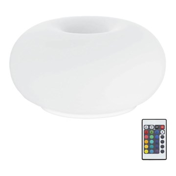 Eglo 75355 - LED RGB Lampa ściemnialna stołowa OPTICA-C 2xE27/7,5W/230V śr. 28 cm + zdalne sterowanie