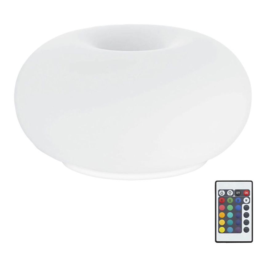 Eglo 75355 - LED RGB Lampa ściemnialna stołowa OPTICA-C 2xE27/7,5W/230V śr. 28 cm + zdalne sterowanie