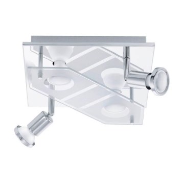 Eglo 75379 - LED RGBW ściemnialna oprawa punktowa CABO-C 4xGU10/4W/230V + pilot zdalnego sterowania