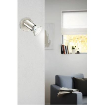 Eglo 75382 -LED RGBW Ściemnialny reflektor ścienny BUZZ 1xGU10/4W/230V+ pilot