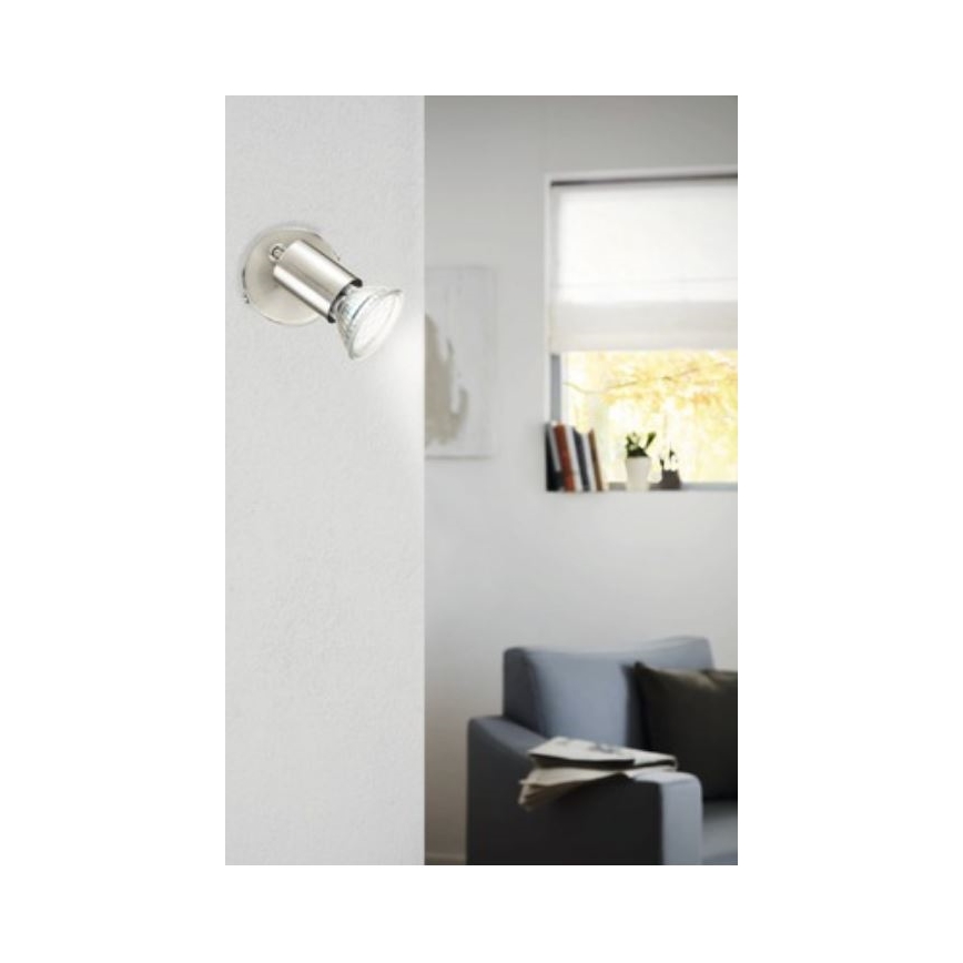 Eglo 75382 -LED RGBW Ściemnialny reflektor ścienny BUZZ 1xGU10/4W/230V+ pilot