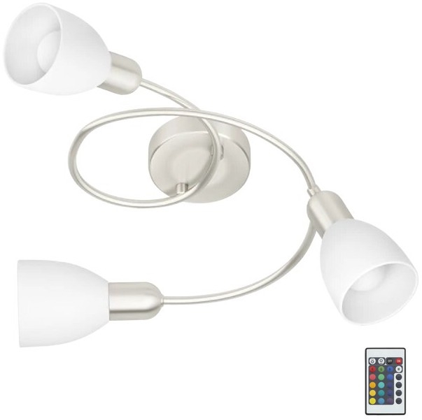 Eglo 75388 - LED RGBW Żyrandol natynkowy ściemnialny GRIMSEY-C 3xE14/4W/230V + zdalne sterowanie