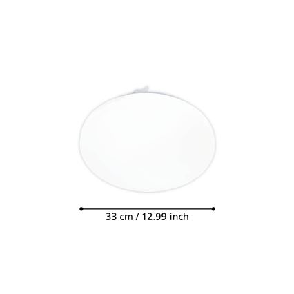 Eglo - LED Plafon z czujnikiem ruchu LED/15,5W/230V 3000K śr. 33 cm biały