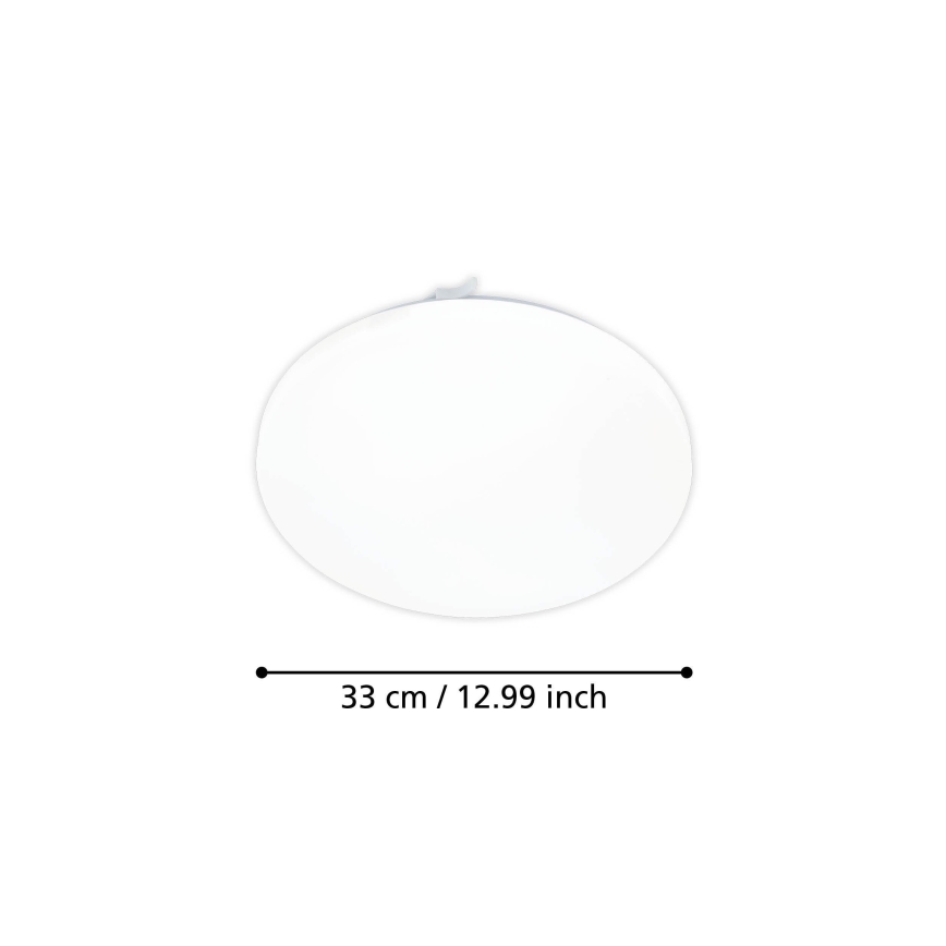 Eglo - LED Plafon z czujnikiem ruchu LED/15,5W/230V 3000K śr. 33 cm biały