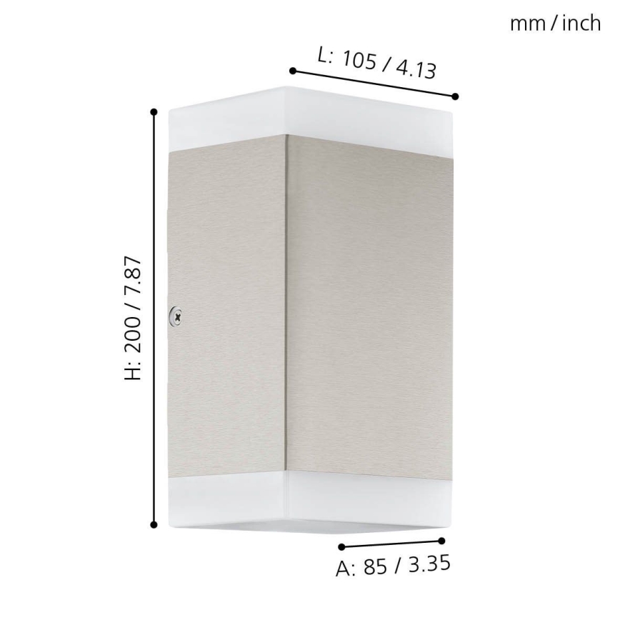 Eglo - LED Kinkiet zewnętrzny 2xGU10/4,6W/230V IP44