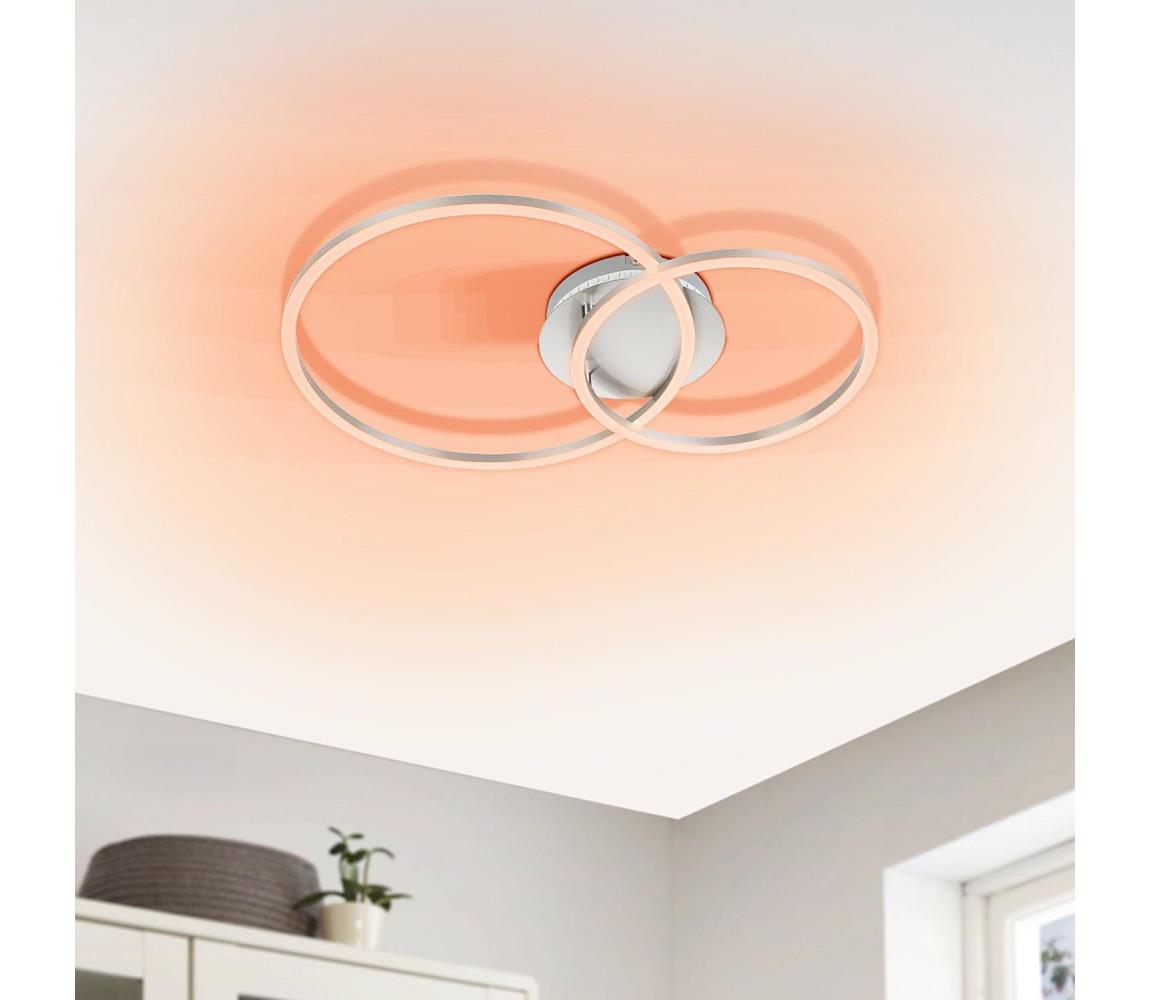 Eglo 75607 - LED RGB Ściemnialny żyrandol natynkowy LED/21,5W/230V 3000-6500K + pilot