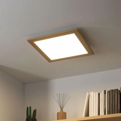 Eglo 75643 - LED plafon CALEMAR LED/19W/230V 4000K 43,7x43,7 cm dąb