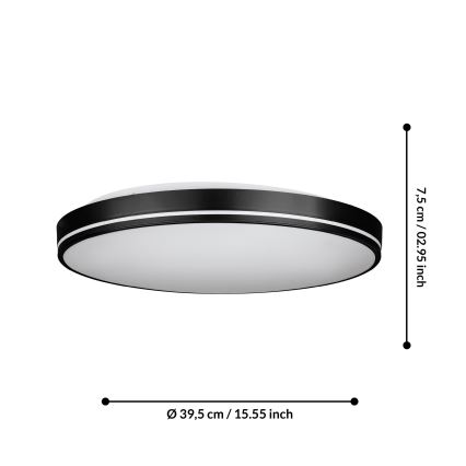 Eglo - LED Ściemnialny plafon LED/22W/230V 3000-6500K + pilot