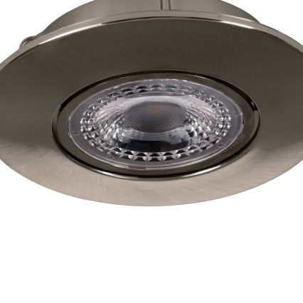 Eglo 75765 - ZESTAW 3x LED Oprawa wpuszczana ZUJAR LED/3,4W/230V matowy chrom