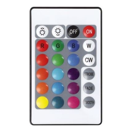 Eglo - LED RGB ściemnialna, ładowalna lampa zewnętrzna LED/2600 mAh IP44 biała + pilot zdalnego sterowania