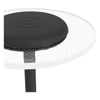 Eglo - LED RGBW ściemnialna, ładowalna, dotykowa lampka stołowa LED/5V 2000 mAh, czarna