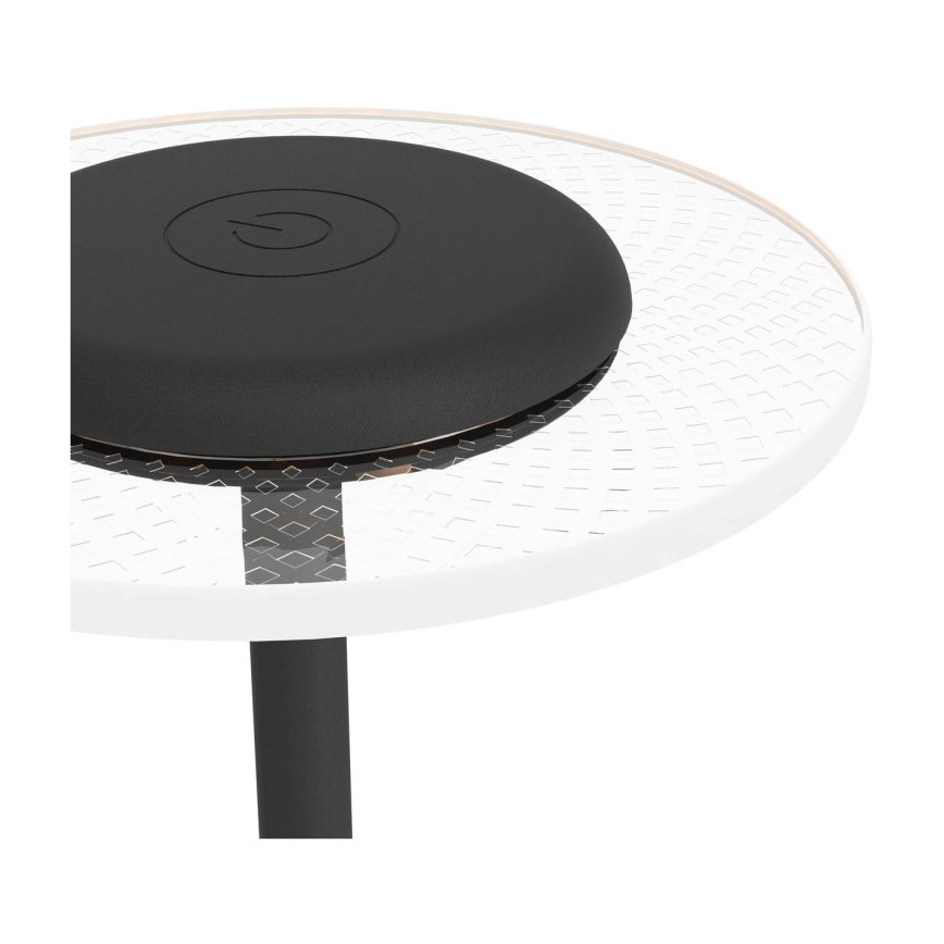 Eglo - LED RGBW ściemnialna, ładowalna, dotykowa lampka stołowa LED/5V 2000 mAh, czarna