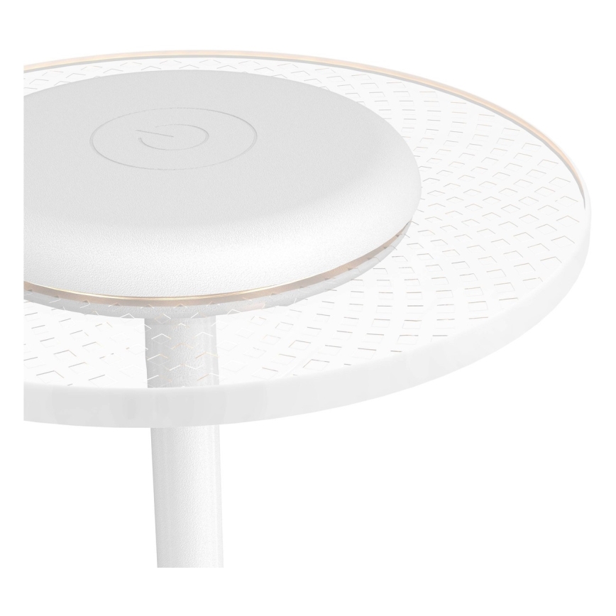 Eglo - Dotykowa ładowalna lampa stołowa LED RGBW, ściemnialna, 5V/2000 mAh, biała