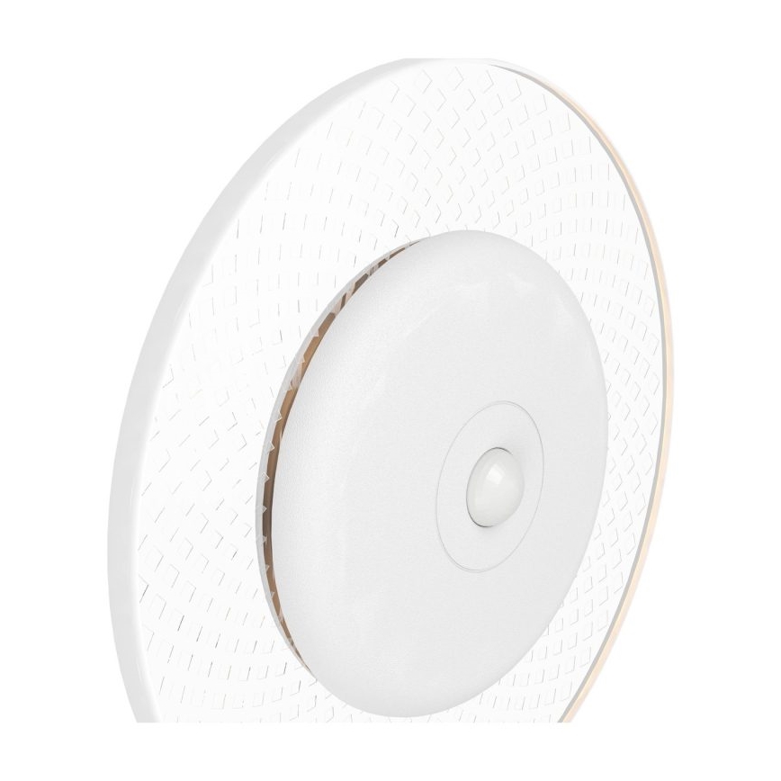 Eglo - ściemnialny, ładowalny kinkiet ścienny LED RGBW z czujnikiem ruchu i zmierzchu LED/5V 2000 mAh biały + pilot zdalnego sterowania