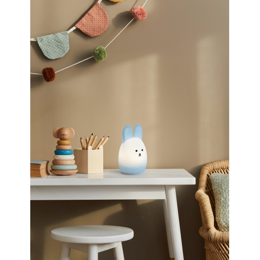 Eglo - LED RGBW ładowalna dotykowa lampka nocna dla dzieci LED/5W/5V 1200 mAh królik