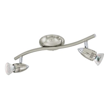 Eglo 78023 - LED Oświetlenie punktowe MAGNUM 2xGU10/3W/230V 3000K matowy chrom