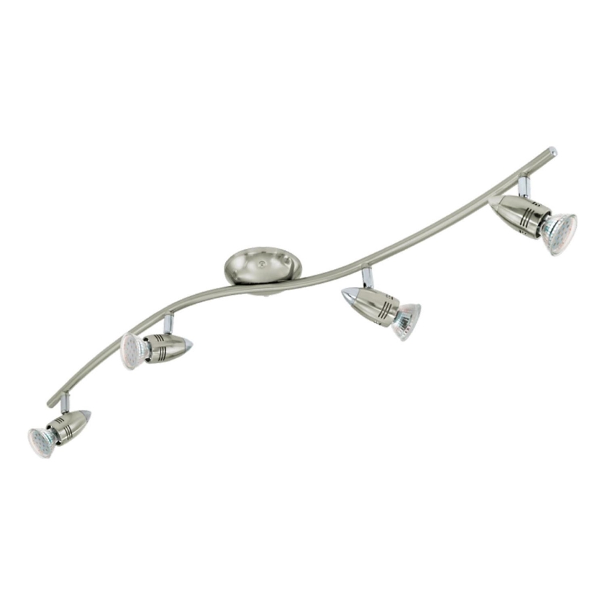 Eglo 78025 - LED Oświetlenie punktowe MAGNUM 4xGU10/3W/230V 3000K matowy chrom