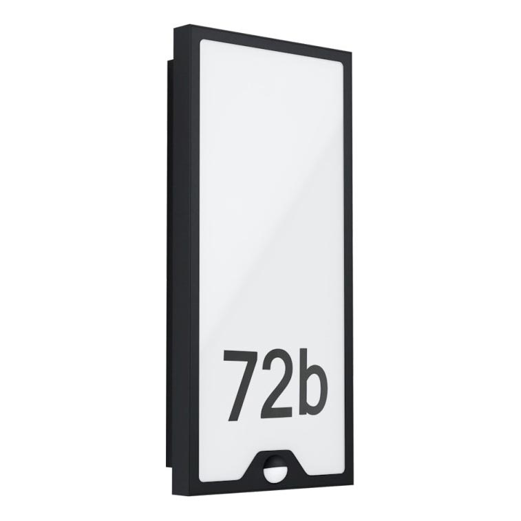 Eglo 780421 - Oświetlenie numeru domu z czujnikiem CASAZZA LED/16W/230V IP44