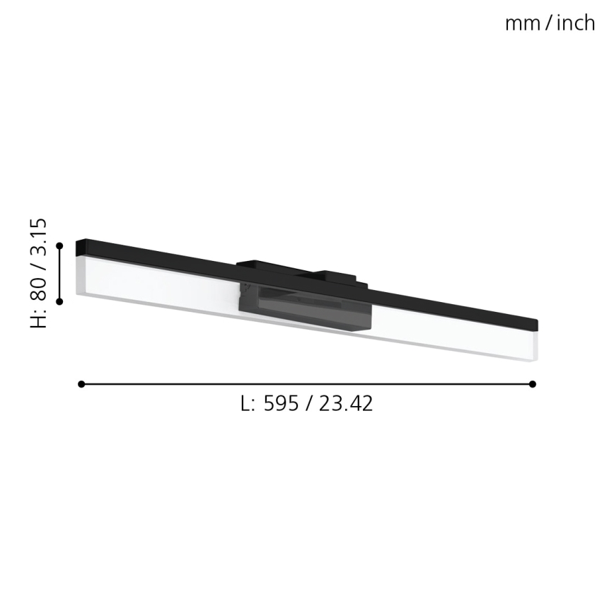 Eglo 780432 - LED Łazienkowe oświetlenie lustra YANGUAS LED/11W/230V 3000K 59,5 cm IP44