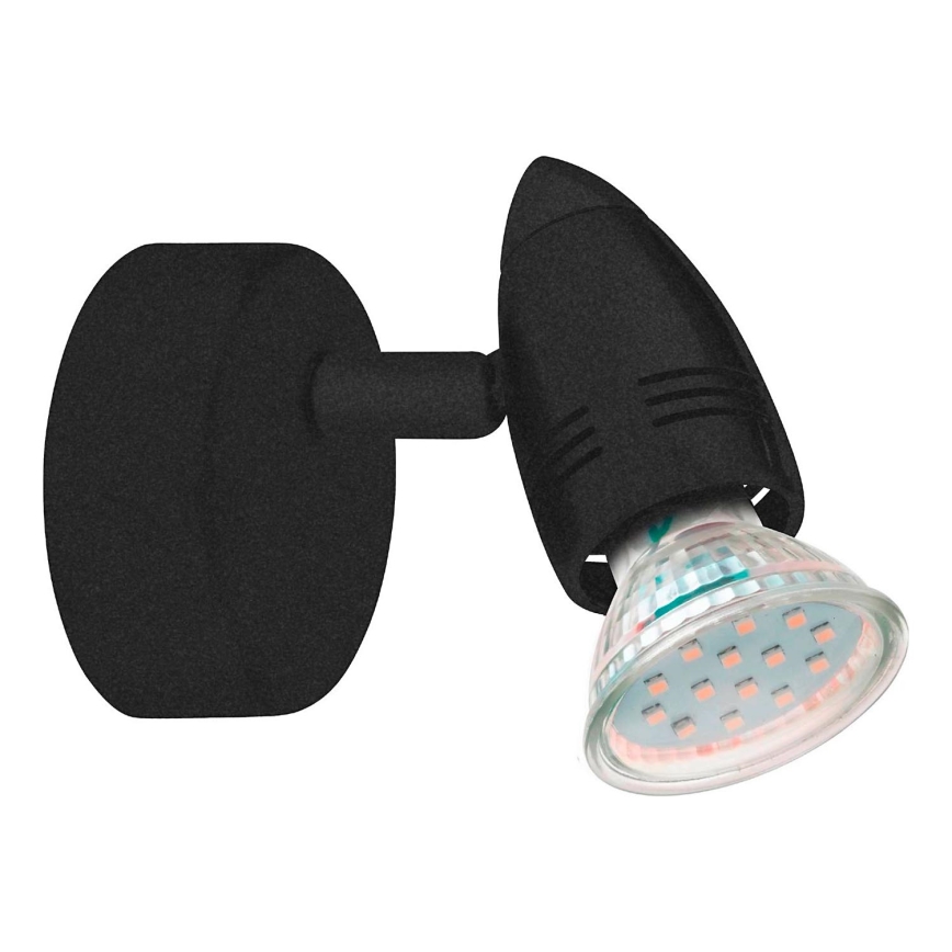 Eglo 780443 - LED Kinkiet punktowy SABADELL 1xGU10/2,8W/230V 3000K czarny