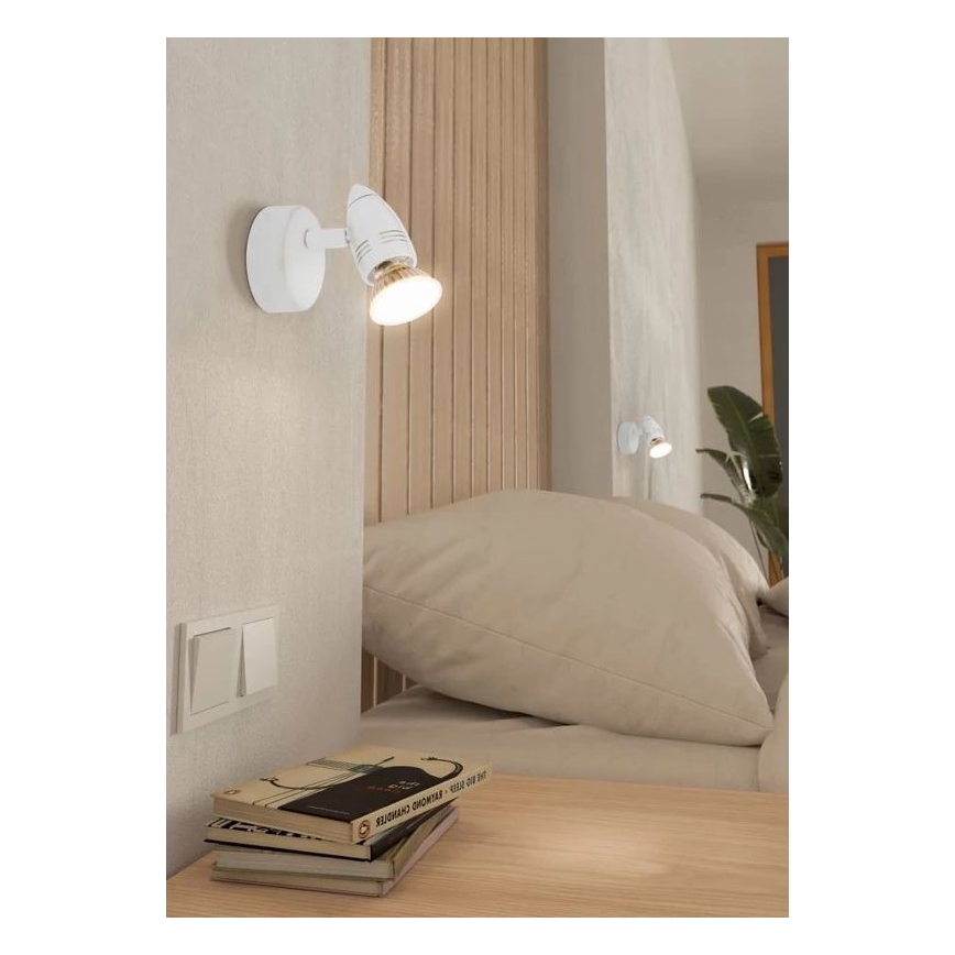 Eglo 780447 - LED Kinkiet punktowy SABADELL 1xGU10/2,8W/230V 3000K biały