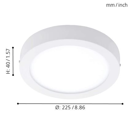 Eglo 78201 - LED Plafon FUEVA LED/16,5W/230V