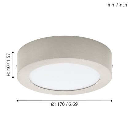 Eglo 78213 - LED Plafon FUEVA LED/10,9W/230V
