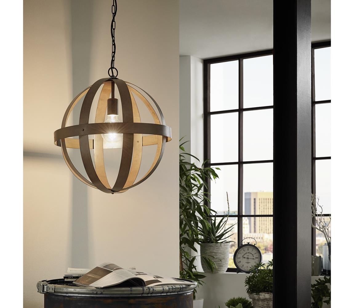 Eglo 78289 - Żyrandol na łańcuchu WESTBURY 1xE27/60W/230V śr. 45 cm