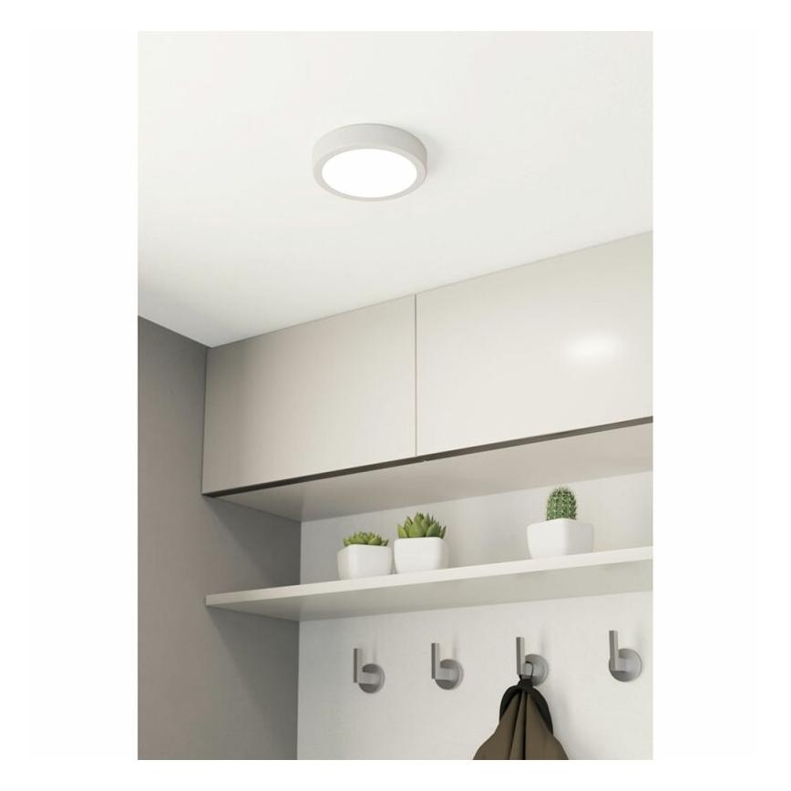 Eglo 78667 - LED oprawa sufitowa FUEVA LED/11W/230V śr. 16 cm biała