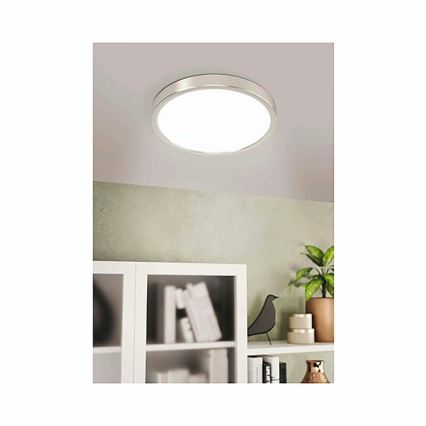 Eglo 78674 - Lampa sufitowa LED FUEVA LED/20,5W/230V śr. 28,5 cm matowy chrom