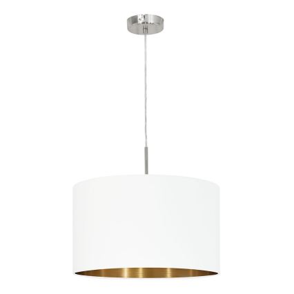 Eglo 78695 - Żyrandol na lince PASTERI 1xE27/60W/230V biały