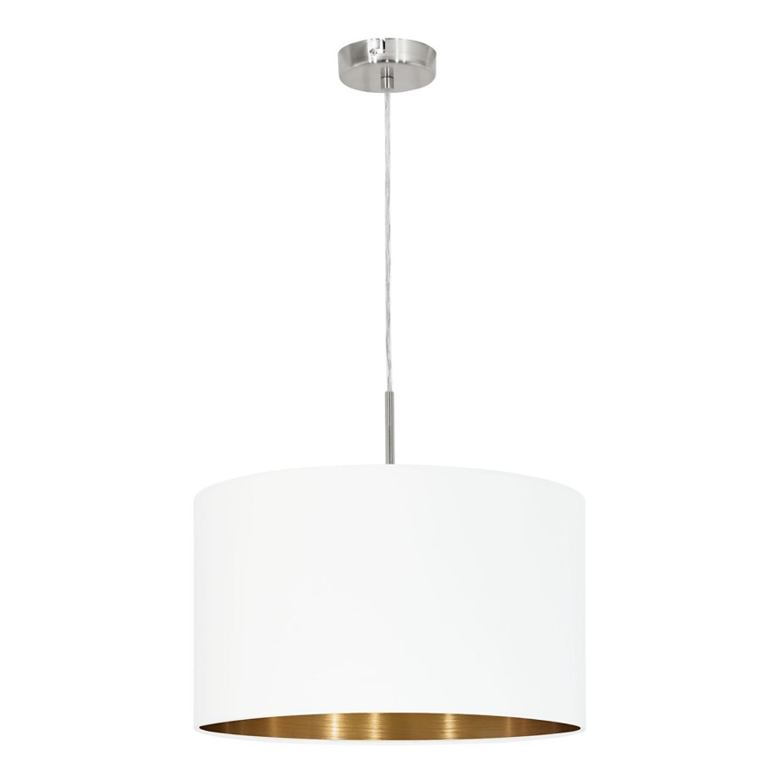Eglo 78695 - Żyrandol na lince PASTERI 1xE27/60W/230V biały
