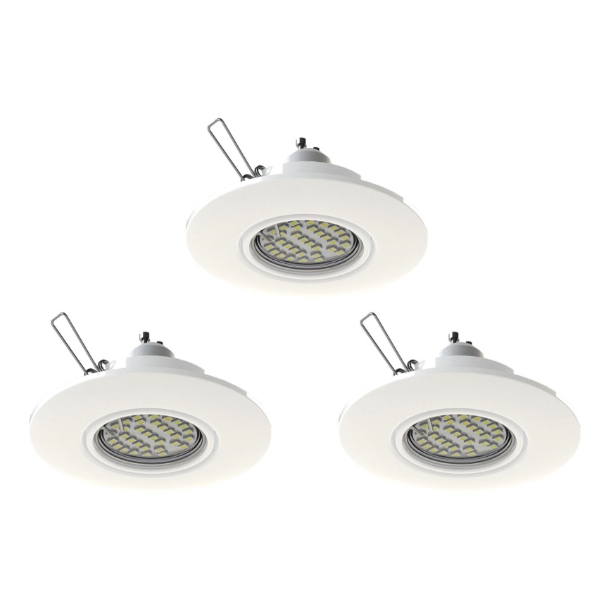 Eglo 78704 - ZESTAW 3x LED Oprawa wpuszczana PENETO 1xGU10/3,3W/230V biały