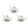 Eglo 78704 - ZESTAW 3x LED Oprawa wpuszczana PENETO 1xGU10/3,3W/230V biały