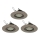 Eglo 78705 - ZESTAW 3x LED Oprawa wpuszczana PENETO 1xGU10/3,3W/230V matowy chrom
