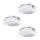 Eglo 78755 - ZESTAW 3x LED Oprawa wpuszczana PINEDA 1xLED/6W/230V 3000K biała